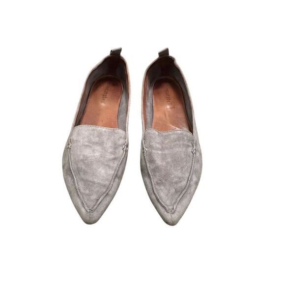 Jeffrey Campbell Women's Gray Suede Pointed Toe Flats Size 6 - Picture 2 of 9